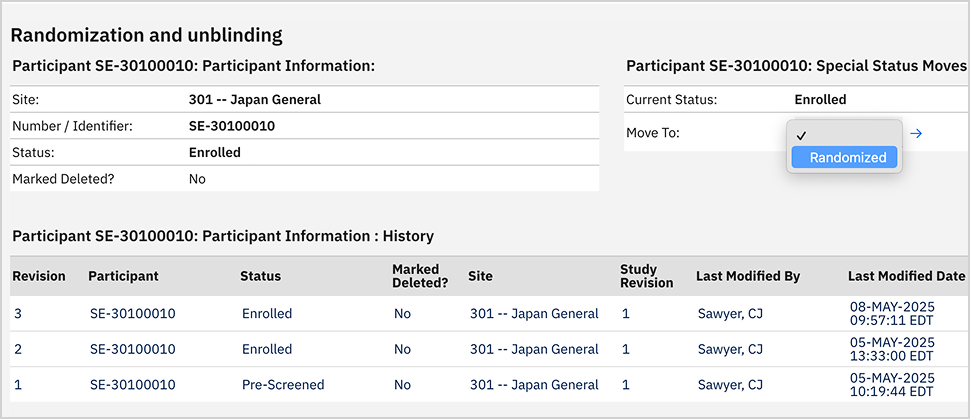 RANDOMIZATION AND TRIAL SUPPLY MANAGEMENT